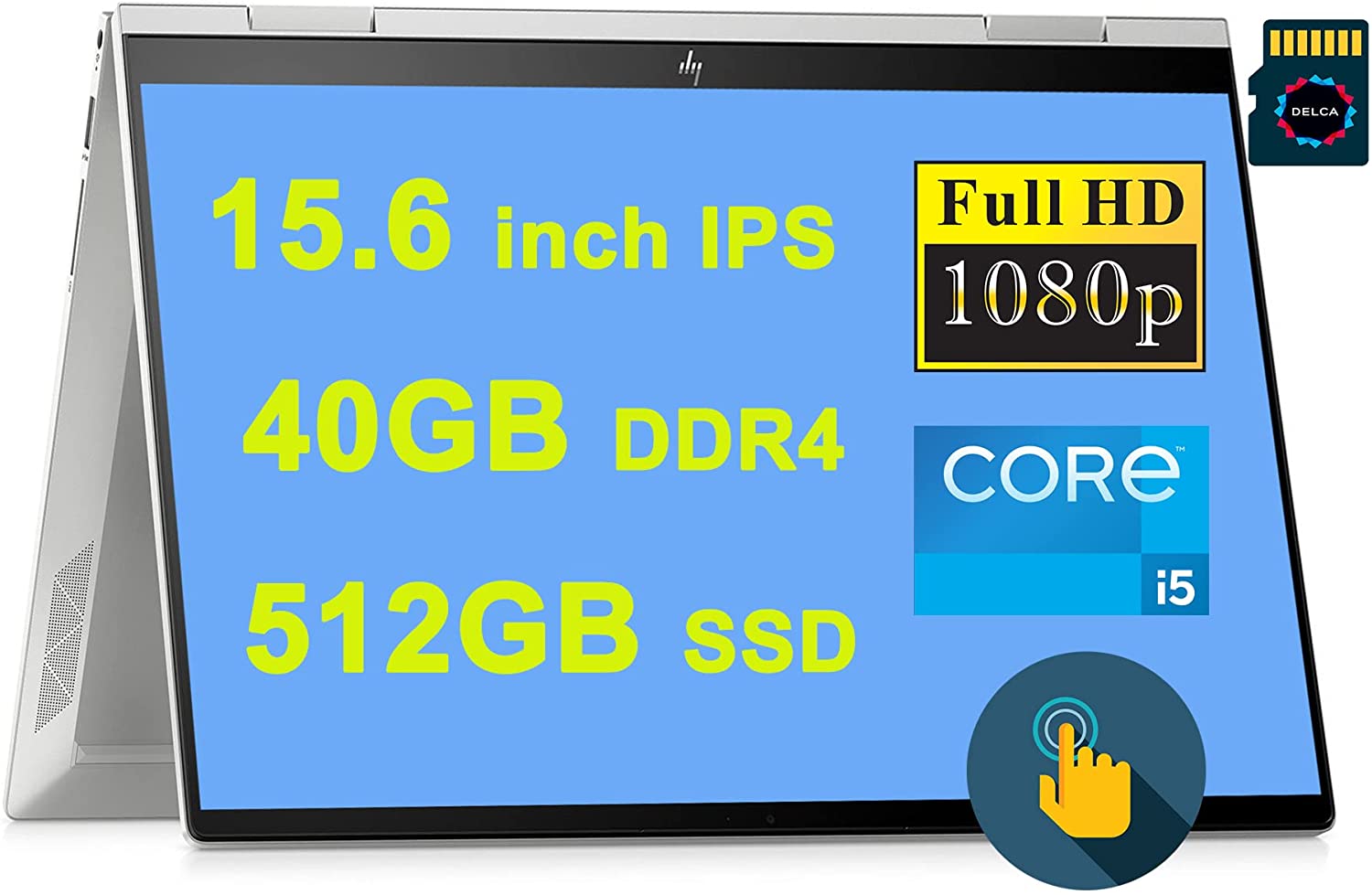 HP ENVY x360 15 i51135G7 · Xe Graphics G7 80 EU · 15.6”, Full HD