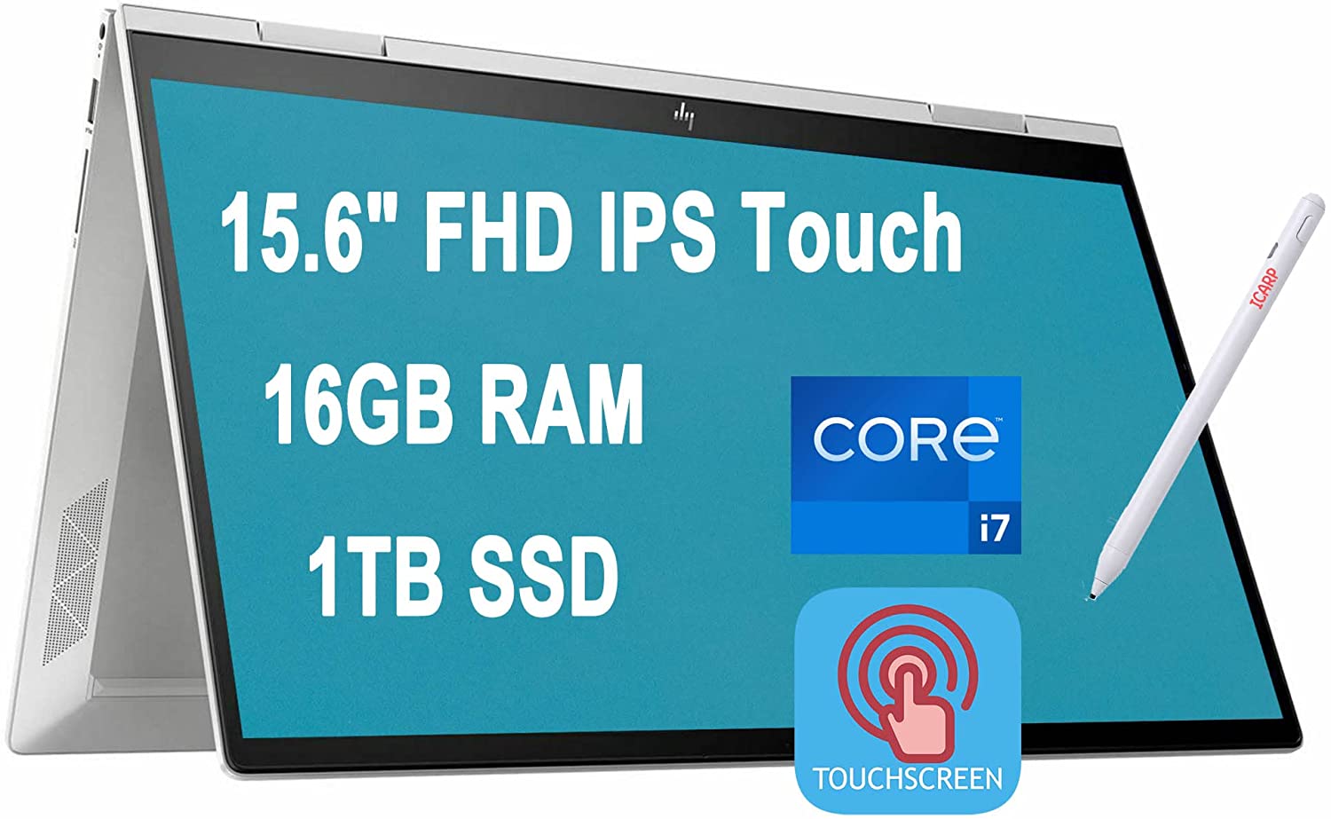 HP ENVY x360 15 i71165G7 · Xe Graphics G7 · 15.6”, Full HD (1920 x