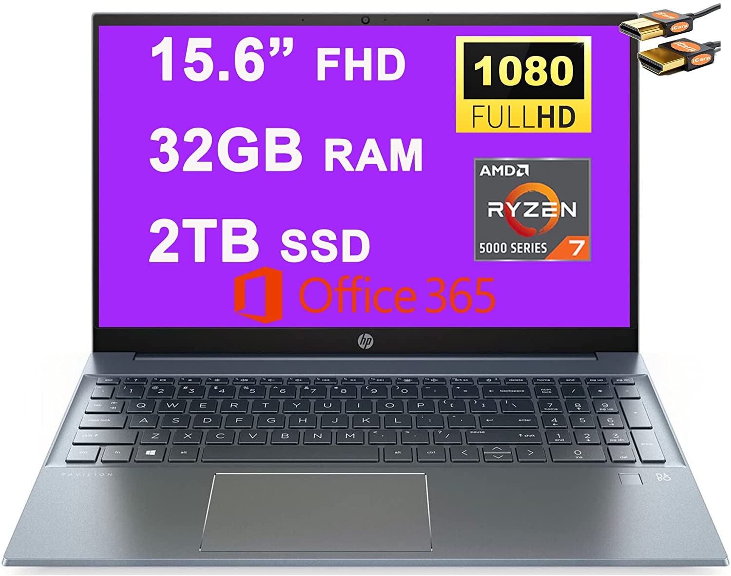 Hp Pavilion 15 Ryzen 5 5700u · Amd Radeon Rx Vega 8 Ryzen 4000 · 156” Full Hd 1920 X 1080 7862