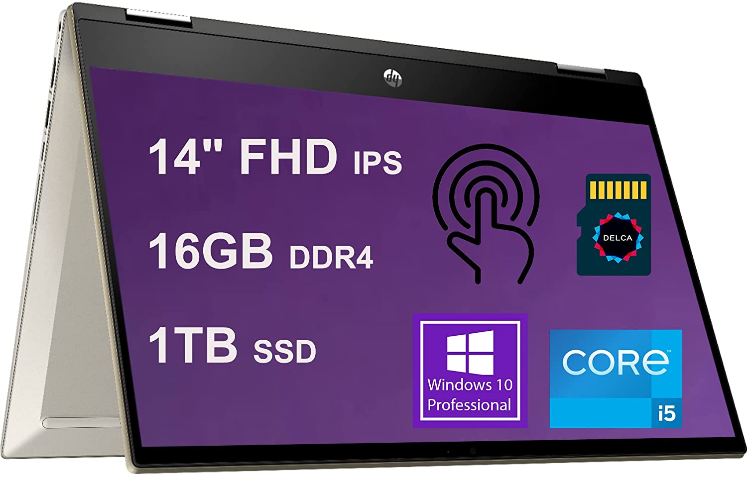 HP Pavilion x360 14 i51135G7 · Xe Graphics G7 80 EU · 14.0”, Full HD