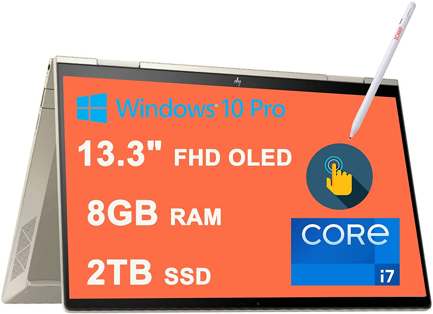 HP ENVY x360 13 i71165G7 · Xe Graphics G7 · 13.3”, Full HD (1920 x