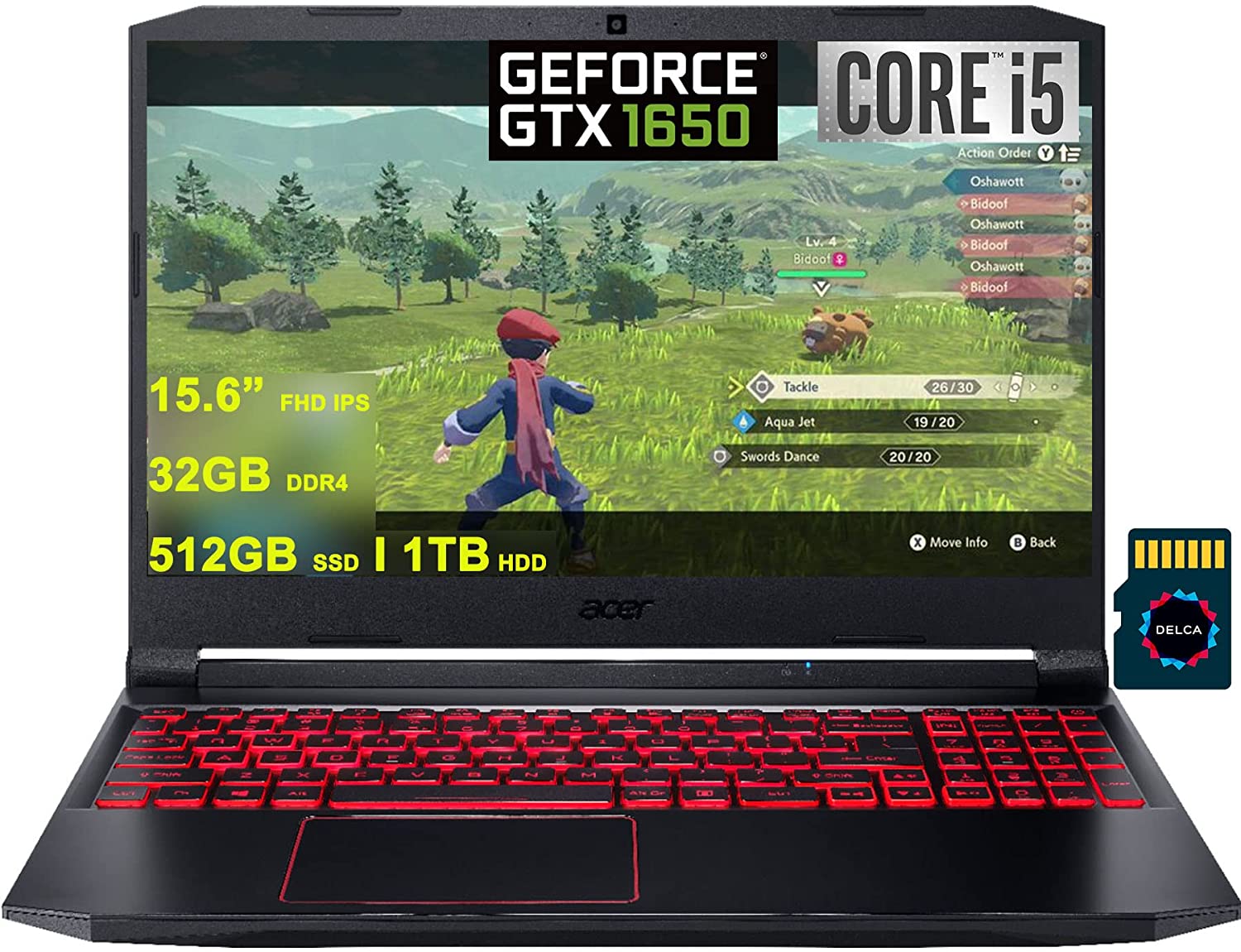 Acer Nitro 5 - i5-10300H · GTX 1650 · 15.6”, Full HD (1920 x 1080), IPS ...