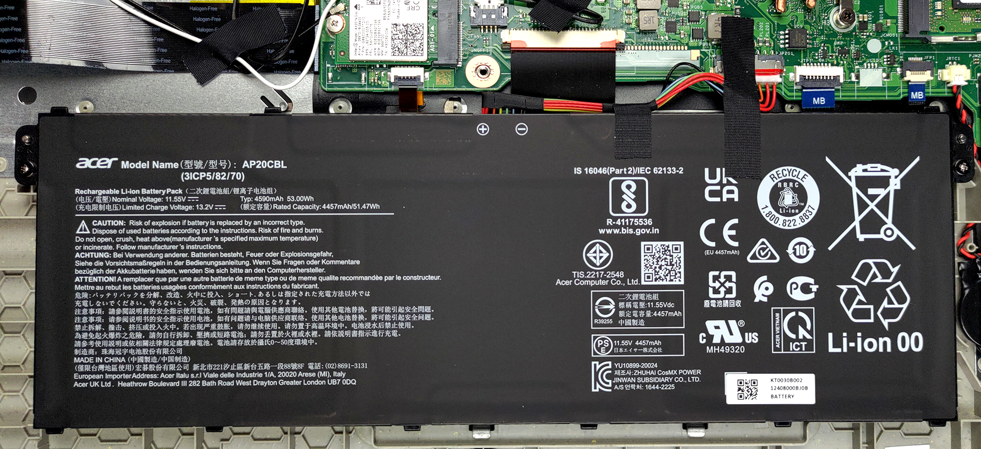 Inside Acer Aspire Vero (AV15-51) - disassembly and upgrade 