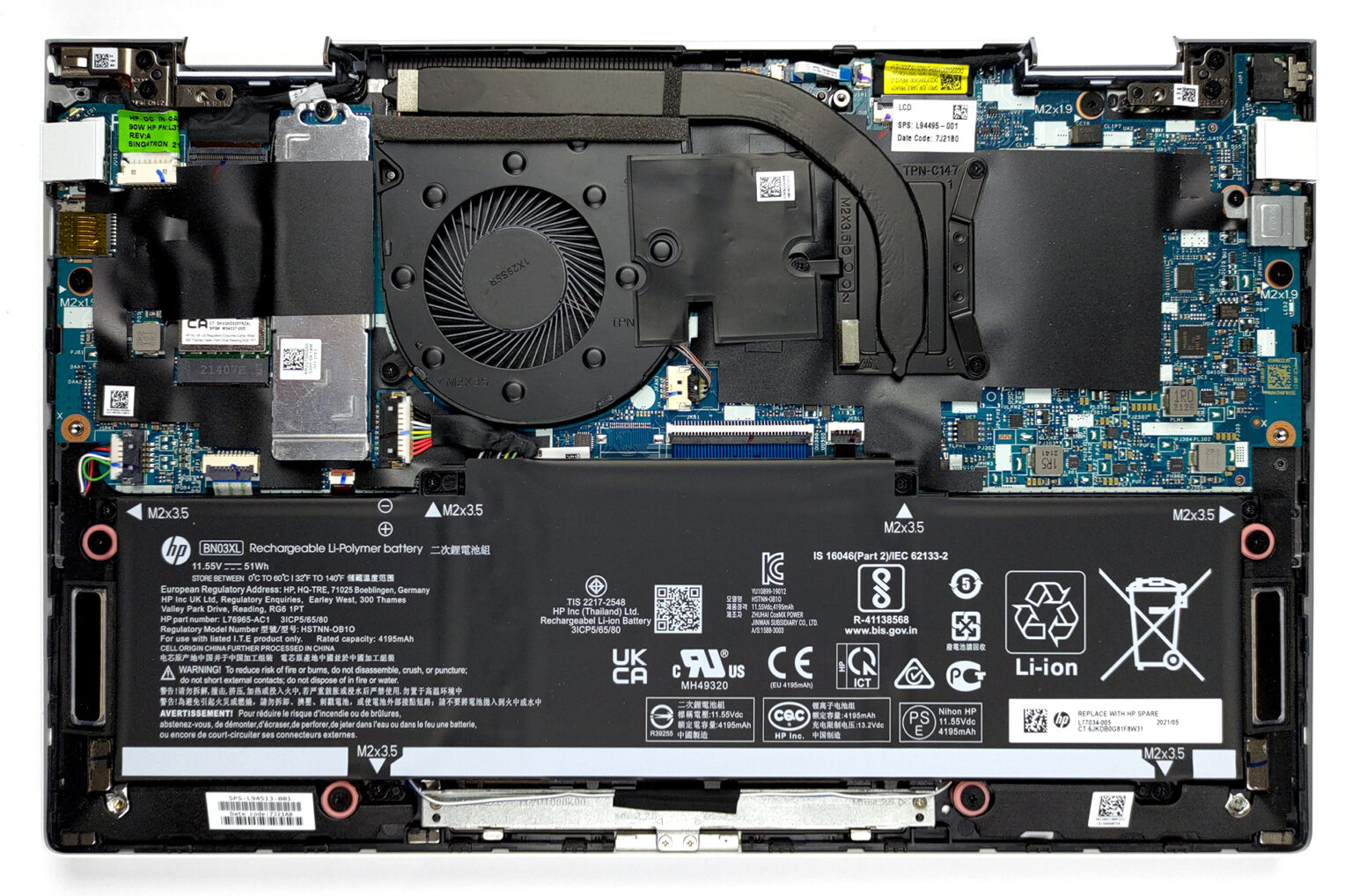 Inside HP Envy x360 13 (13-ay1000) - disassembly and upgrade options ...