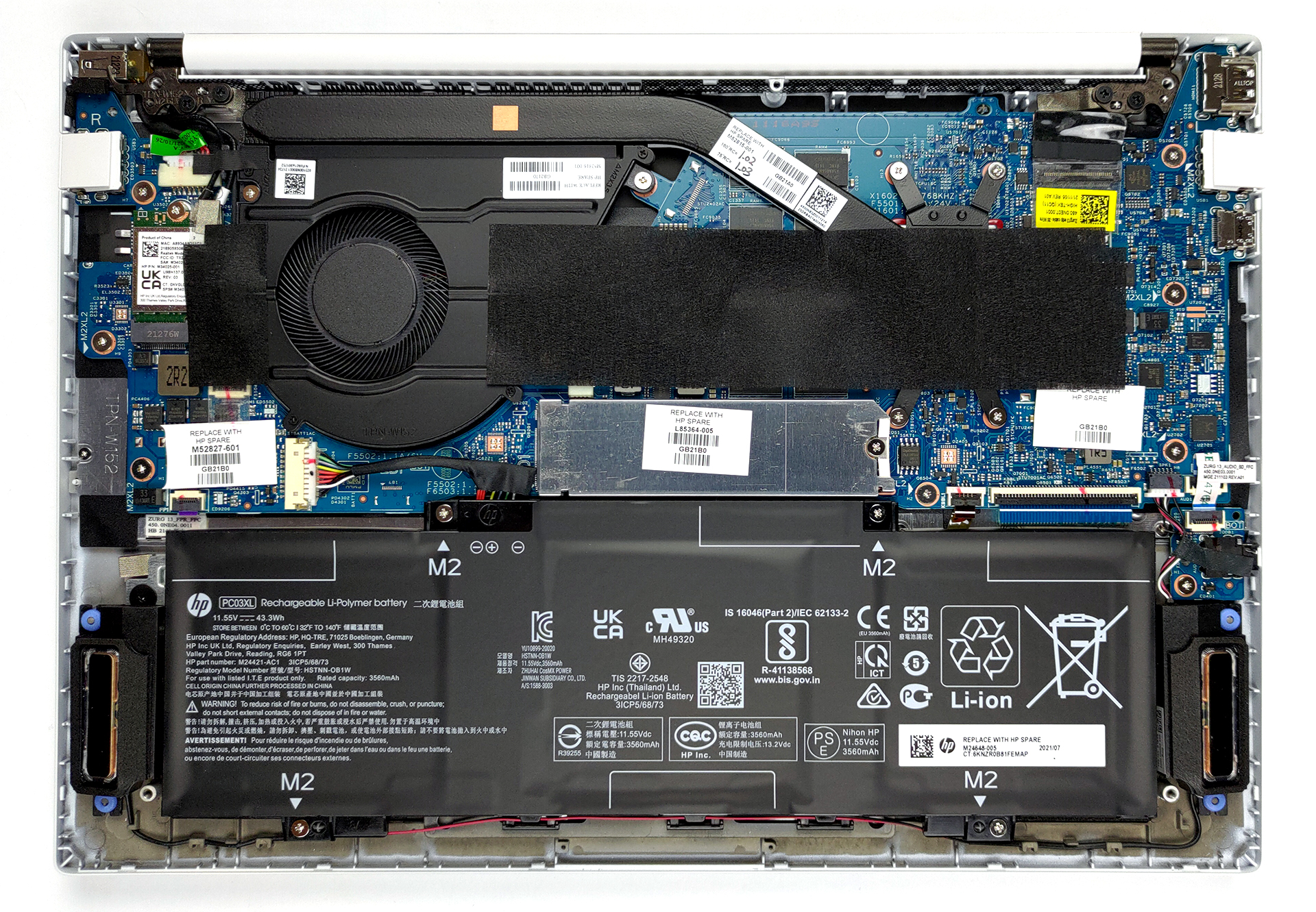 HP Pavilion Aero 13 (13-be0000, be1000, be2000) - Specs, Tests