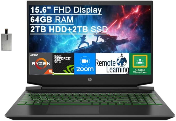 Hp Pavilion Gaming 15 Ryzen 5 5600h · Gtx 1650 · 156” Full Hd 1920 X 1080 Ips · 2tb Ssd 