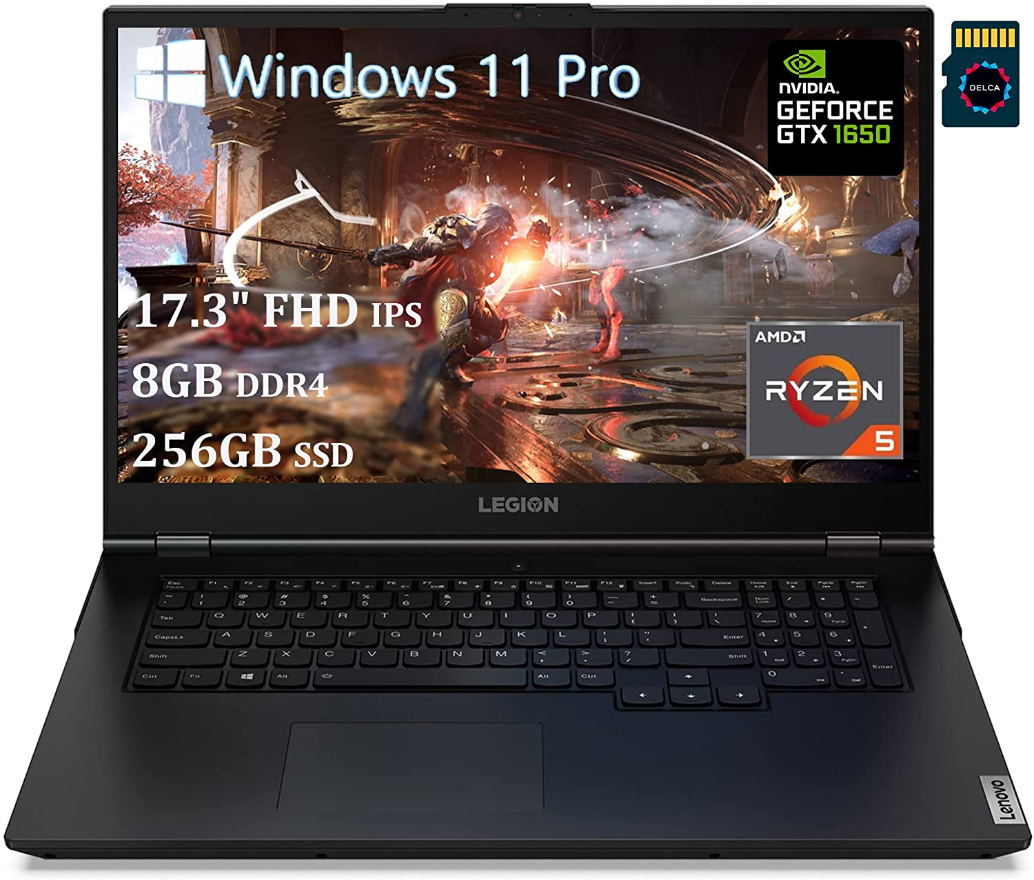 Lenovo Legion 5 17 - Ryzen 5 5600H · GTX 1650 · 17.3”, Full HD (1920 x ...