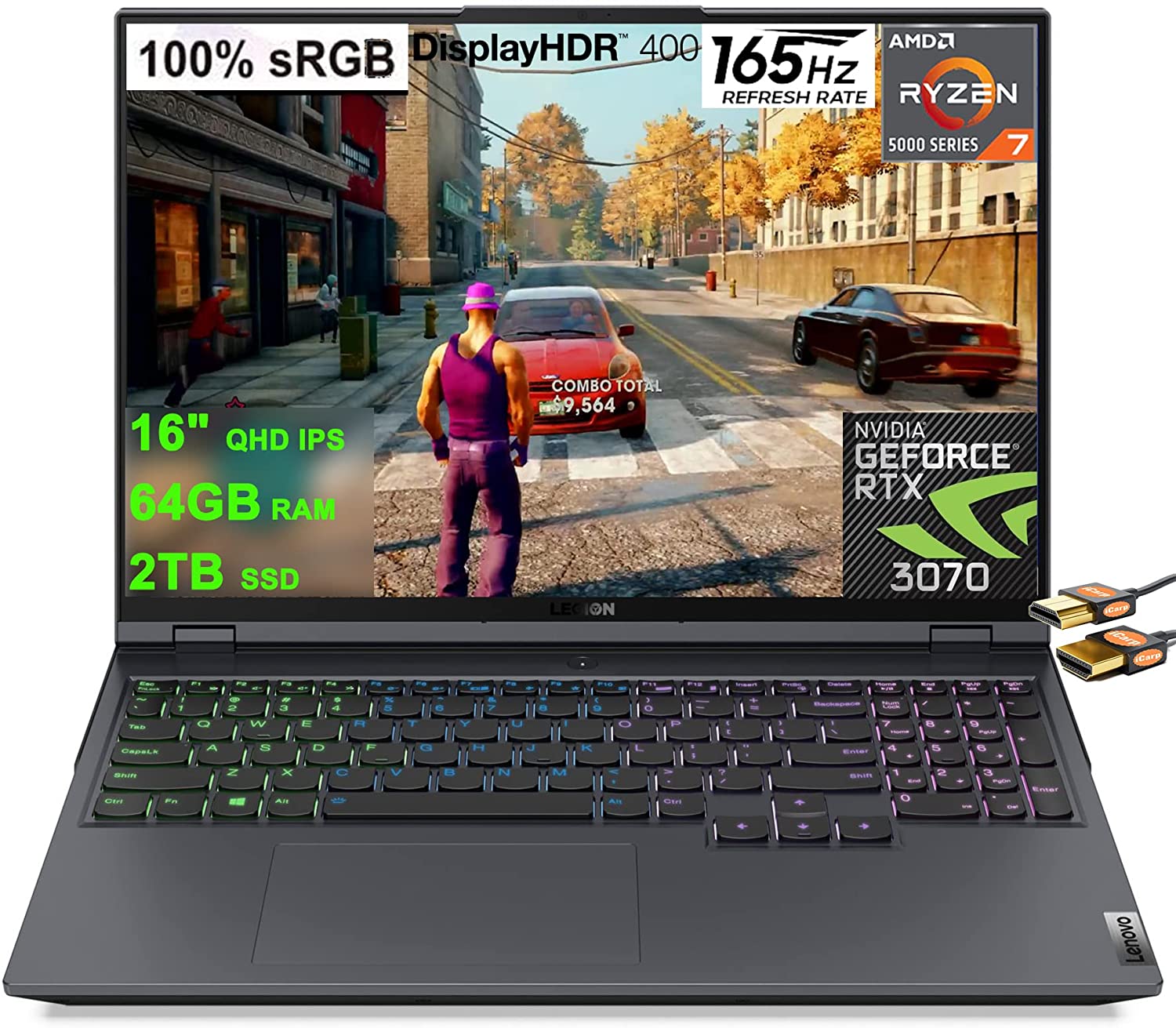 Lenovo Legion 5 Pro 16 - Ryzen 5 5800H · RTX 3070 140W · 16.0