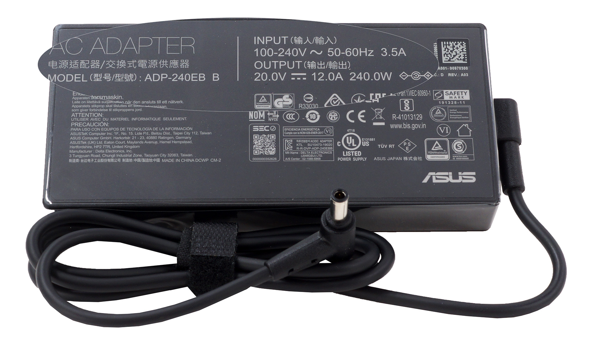  Cargador de 45 W para portátil Asus Vivobook 15 - (productos  certificados de seguridad UL) : Electrónica