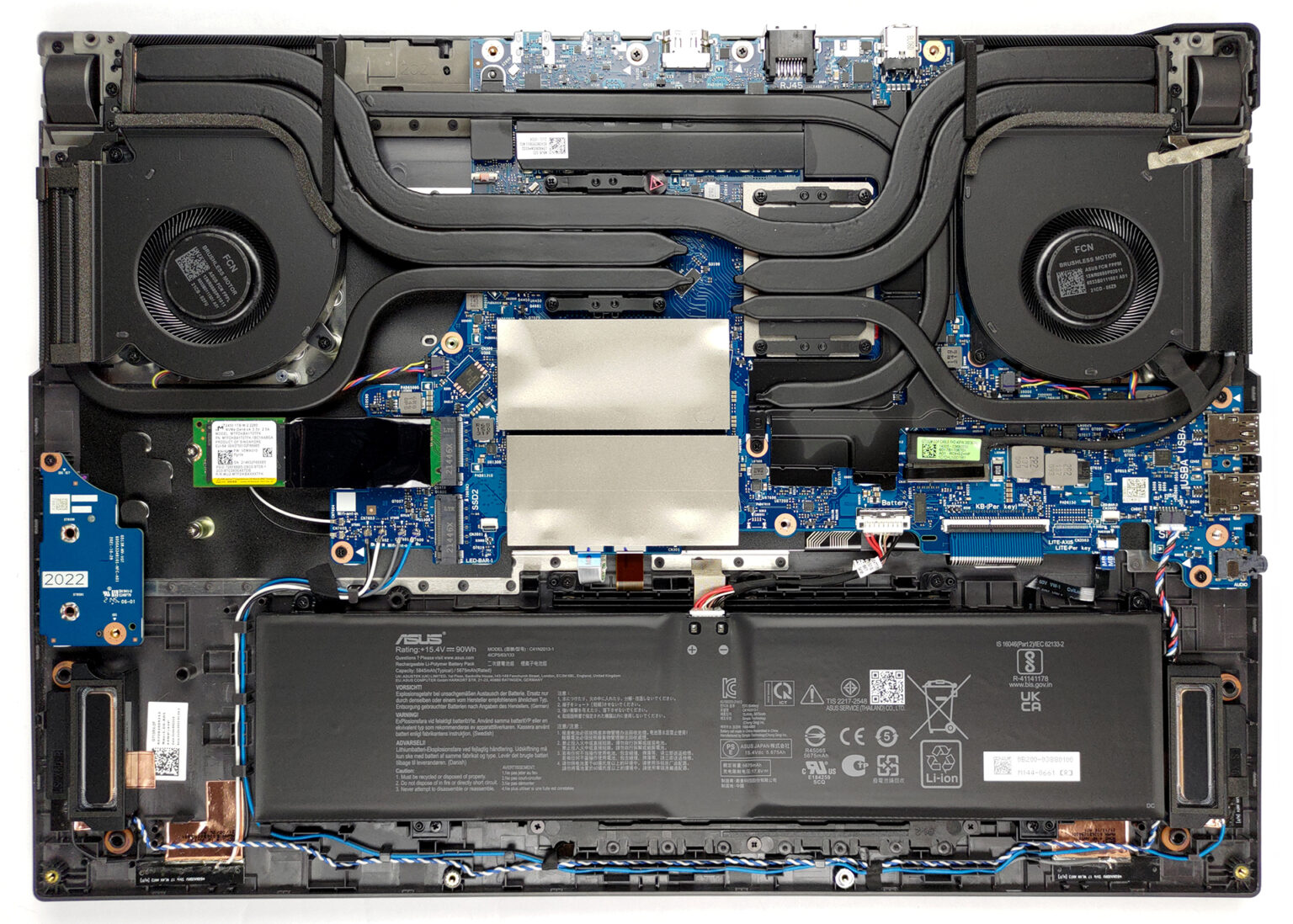 Inside ASUS ROG Strix G17 G713R (2022) - disassembly and upgrade ...