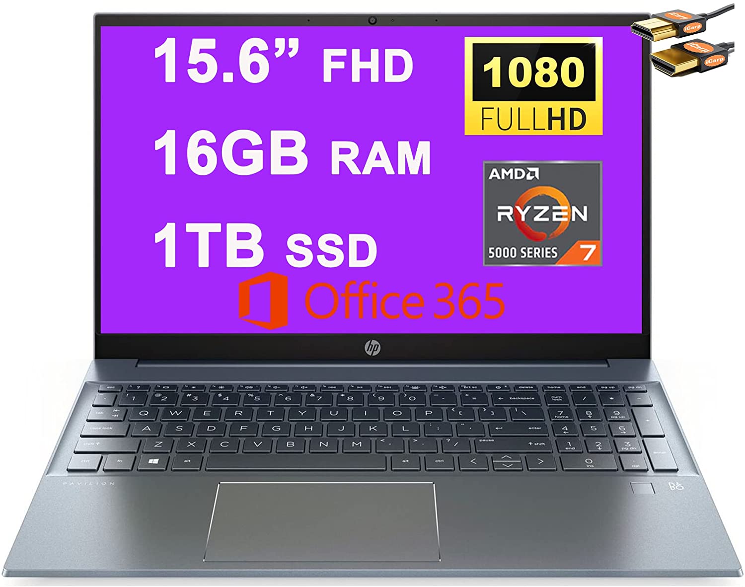 Hp Pavilion 15 Ryzen 5 5700u · Amd Radeon Rx Vega 8 Ryzen 4000 · 156” Full Hd 1920 X 1080 7444