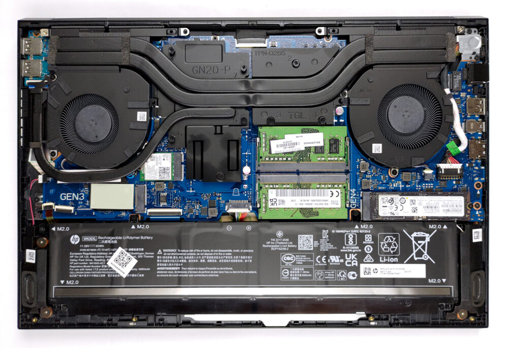 HP Omen 16 (16-b0000)の内部 - 分解およびアップグレードオプション | LaptopMedia 日本
