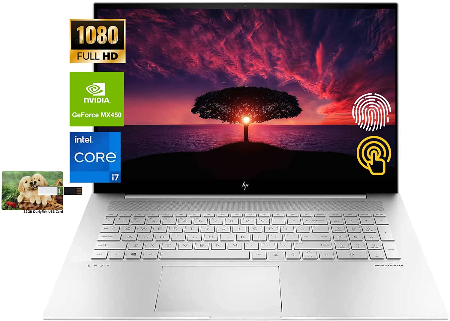 HP ENVY 17 i71165G7 · MX450 · 17.3”, Full HD (1920 x 1080), IPS