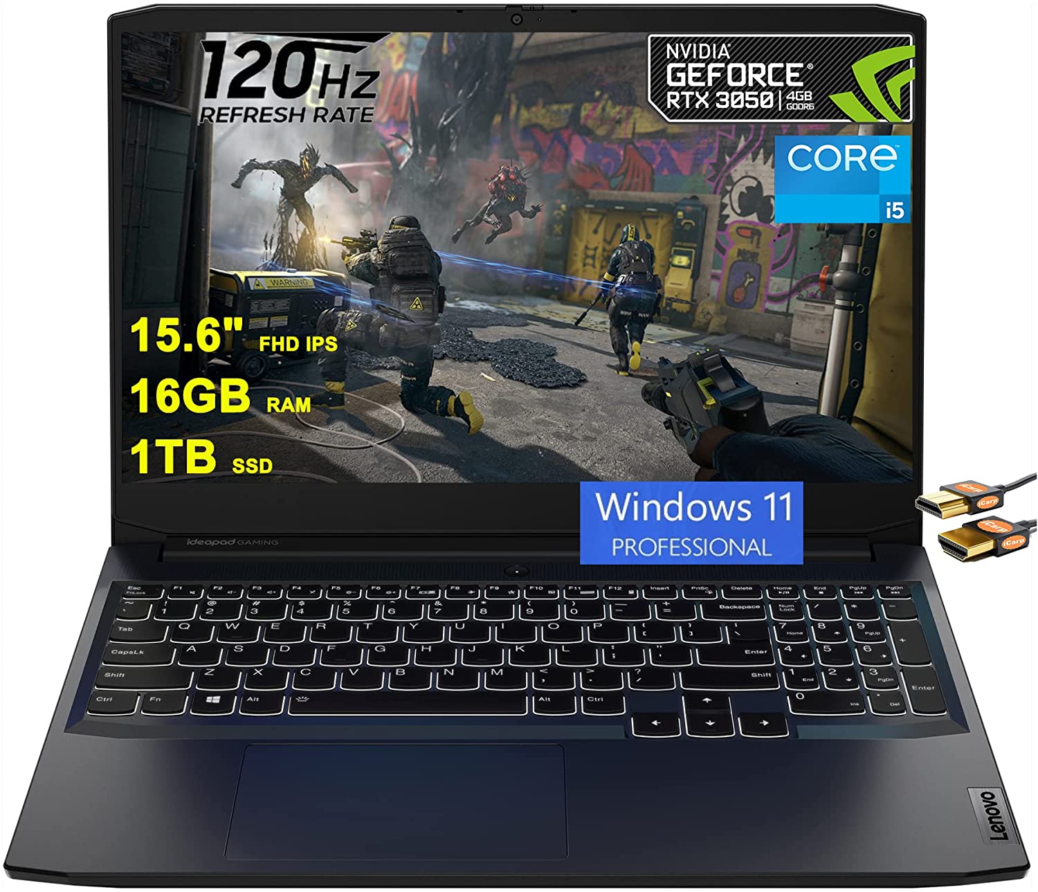 Lenovo IdeaPad Gaming 3i 15 - i5-11300H · RTX 3050 · 15.6”, Full HD ...