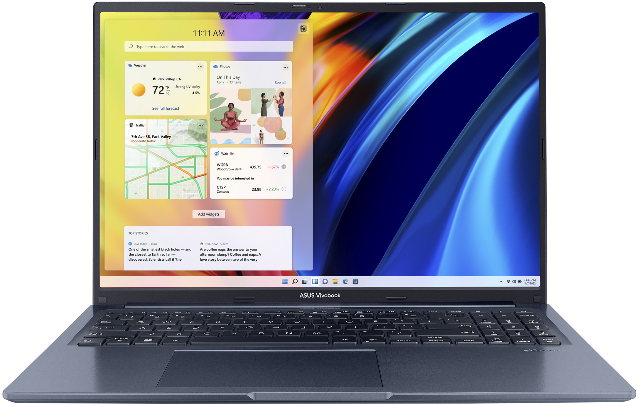 Custodia Serie Contour In Pelle Blu Per ASUS Vivobook 16 M1603QA – Protezione Robusta Con Supporto Pieghevole Ergonomico