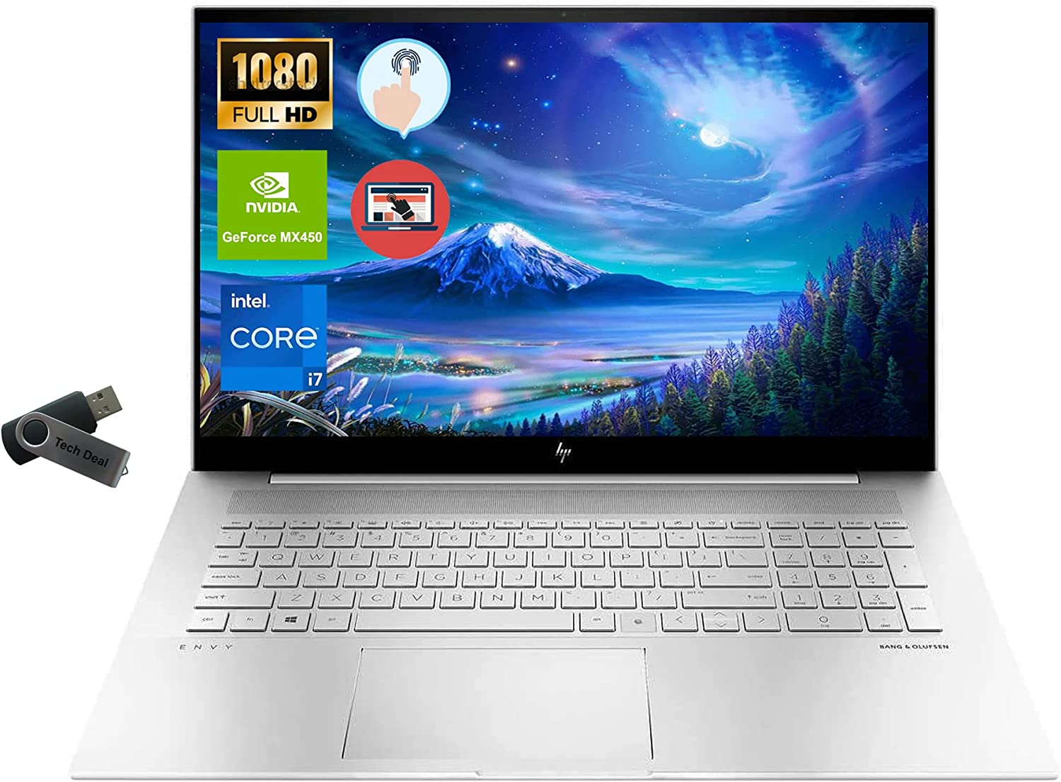 Hp Envy 17 I7 1165g7 · Mx450 · 173” Full Hd 1920 X 1080 Ips · 1tb Ssd · 32gb Ddr4 5974