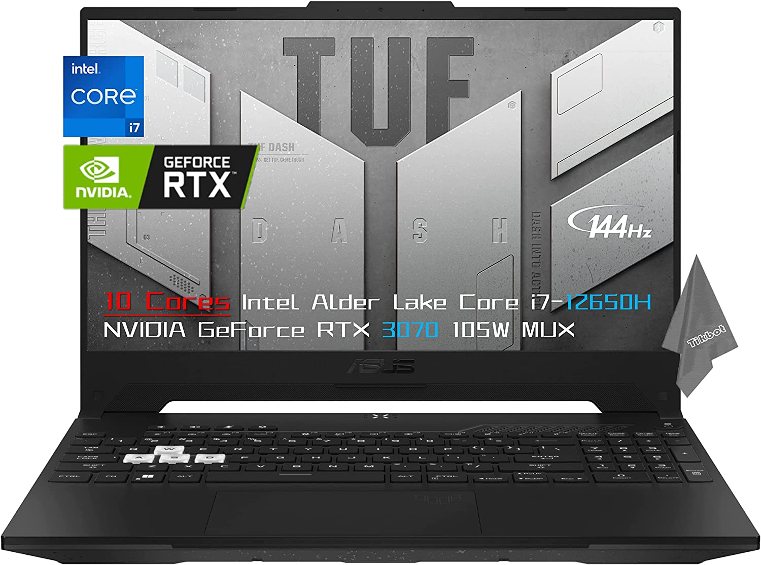 Core i7 12650h. Intel Core i7-12650h. ASUS 2022 newest TUF Dash 15.6" FHD 144hz.