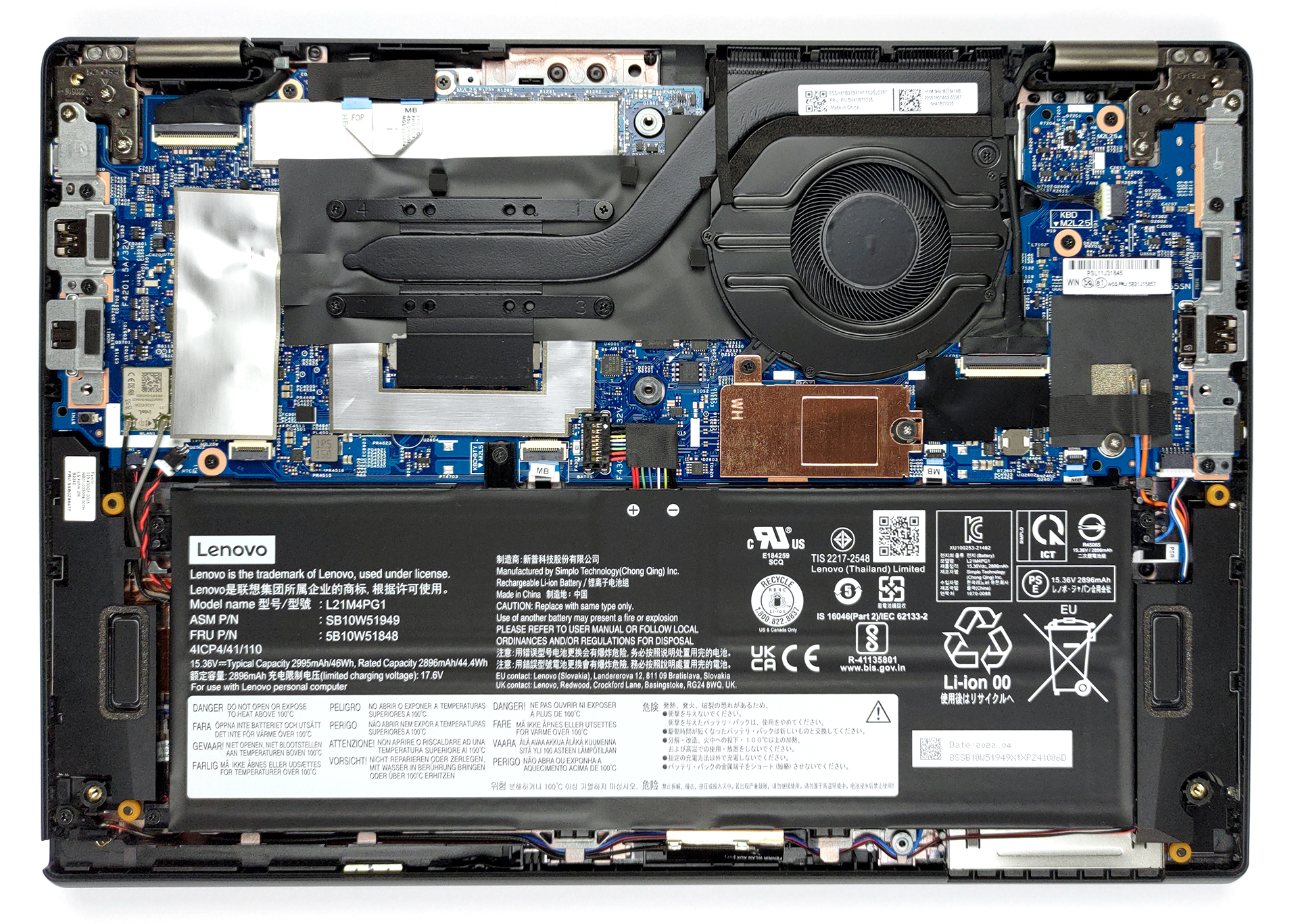 Inside Lenovo ThinkPad L13 Yoga Gen 3 - disassembly and upgrade options |  
