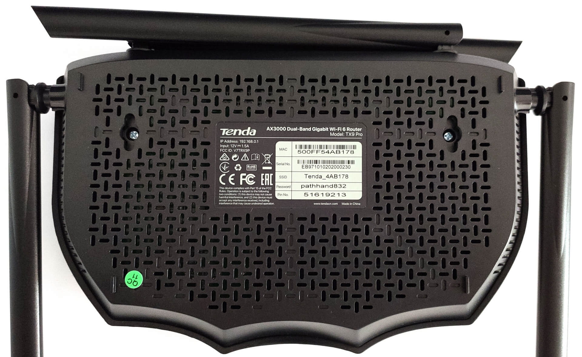 TENDA Routeur WiFi 6 AX3000 dual bande, processeur double cœur 1.6
