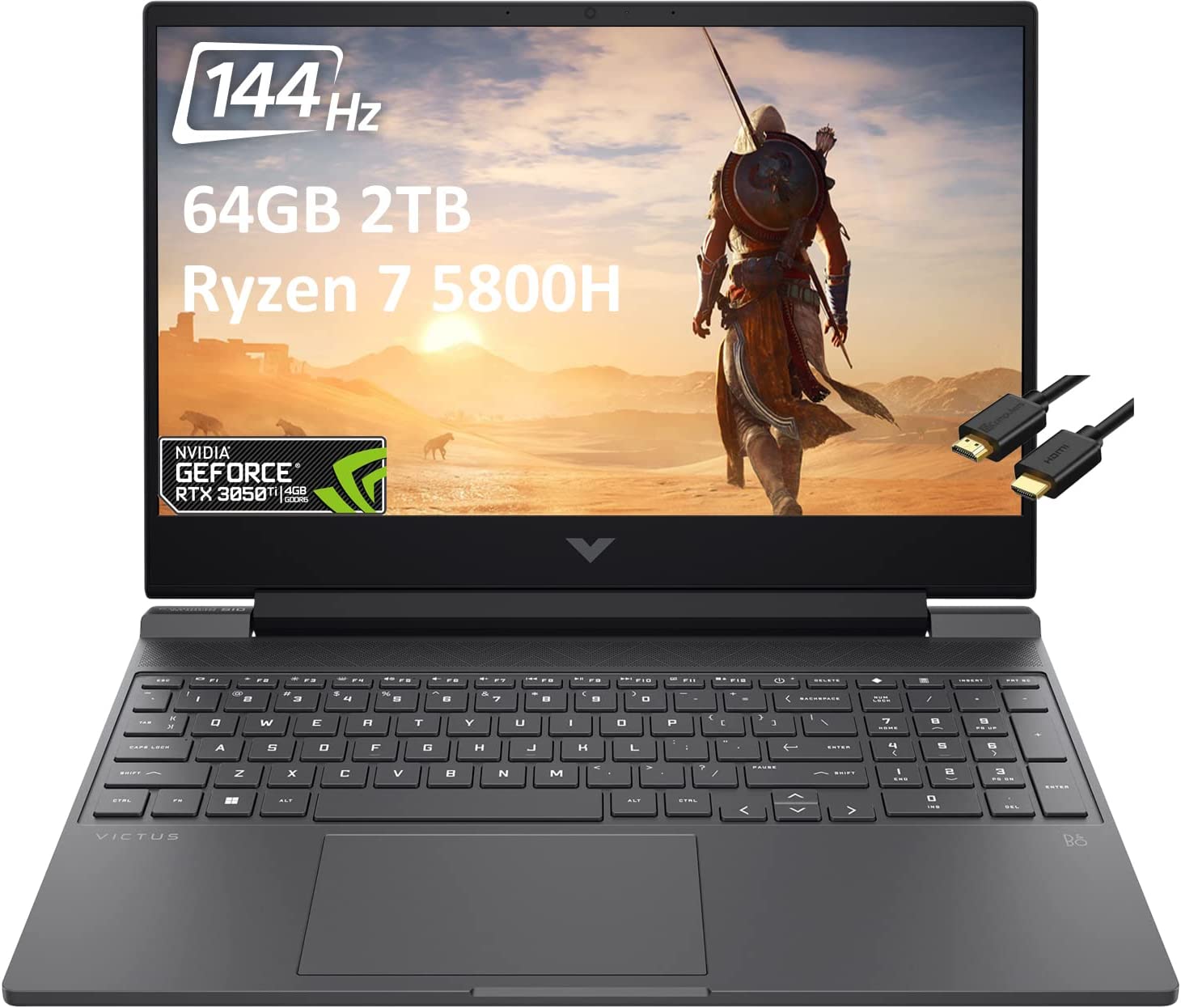 HP Victus 15 - Ryzen 5 5800H · RTX 3050 Ti 75W · 15.6”, Full HD (1920 x ...