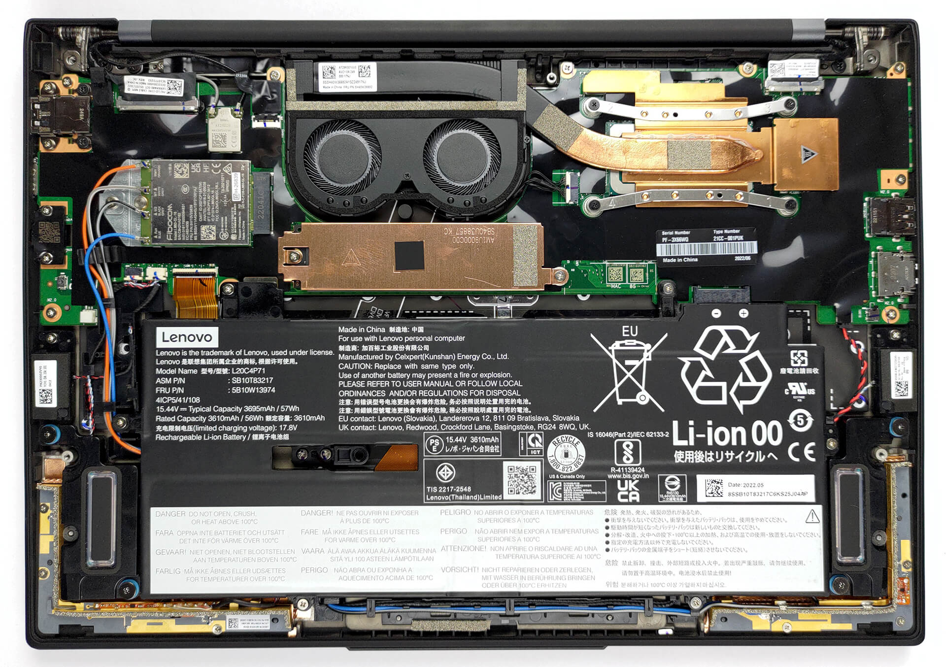 Inside Lenovo ThinkPad X1 Carbon 10th Gen - disassembly and upgrade ...