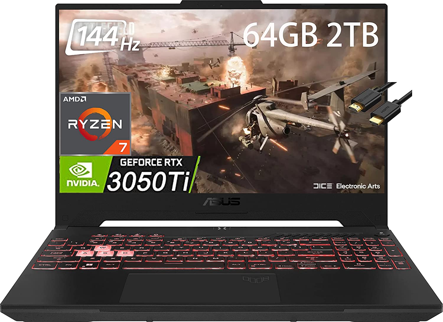 Asus Tuf Gaming A15 Ryzen 7 6800h · Rtx 3050 Ti 95w · 156” Full Hd 1920 X 1080 144 Hz 4171