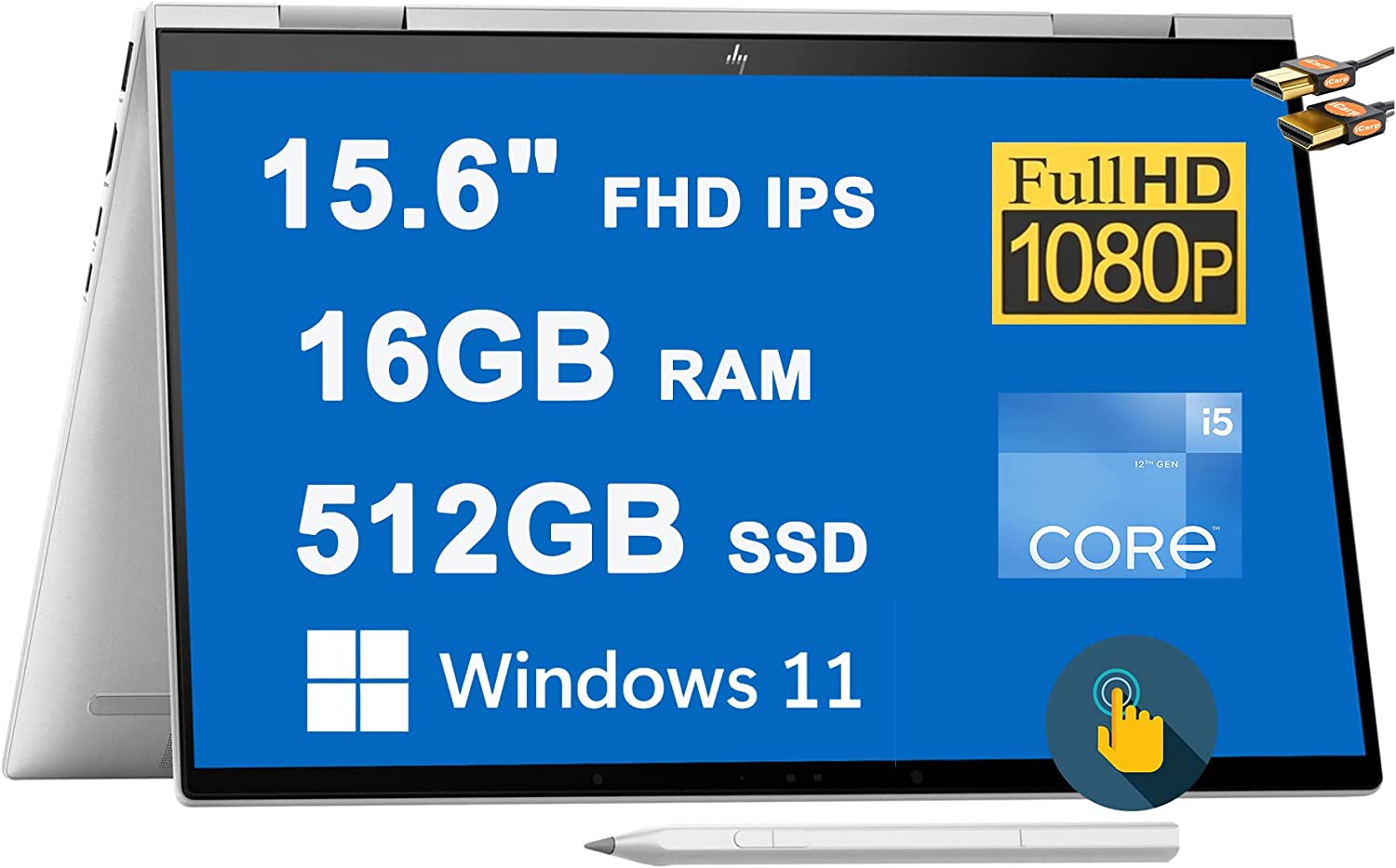 HP ENVY x360 15 - i5-1240P · Xe Graphics G7 80 EU · 15.6”, Full HD ...
