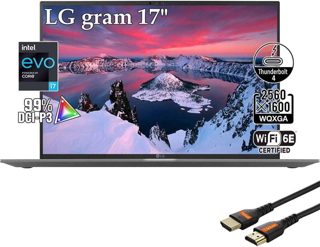 LG Gram 17 I7 1260P Xe Graphics G7 17 3 WQXGA 2560 X 1600 