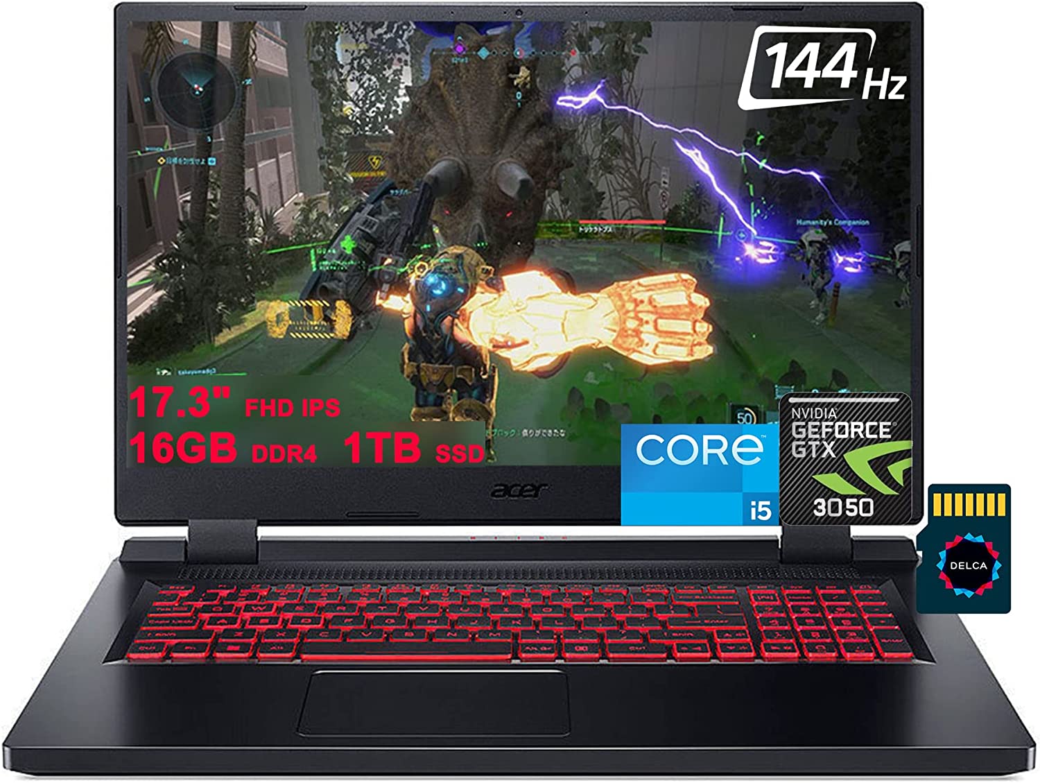 Acer Nitro 5 I5 12500h · Rtx 3050 95w · 173” Full Hd 1920 X 1080