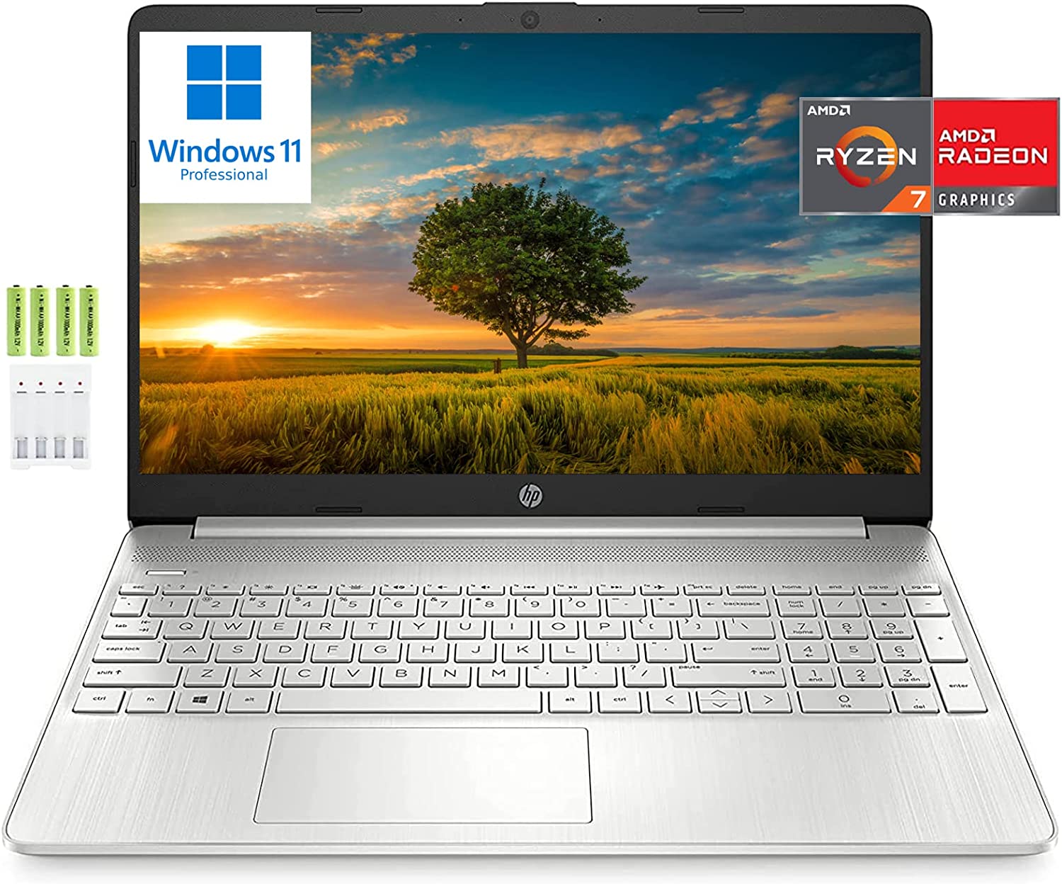 HP 15 - Ryzen 5 5700U · AMD Radeon RX Vega 8 (Ryzen 4000) · 15.6”, HD ...