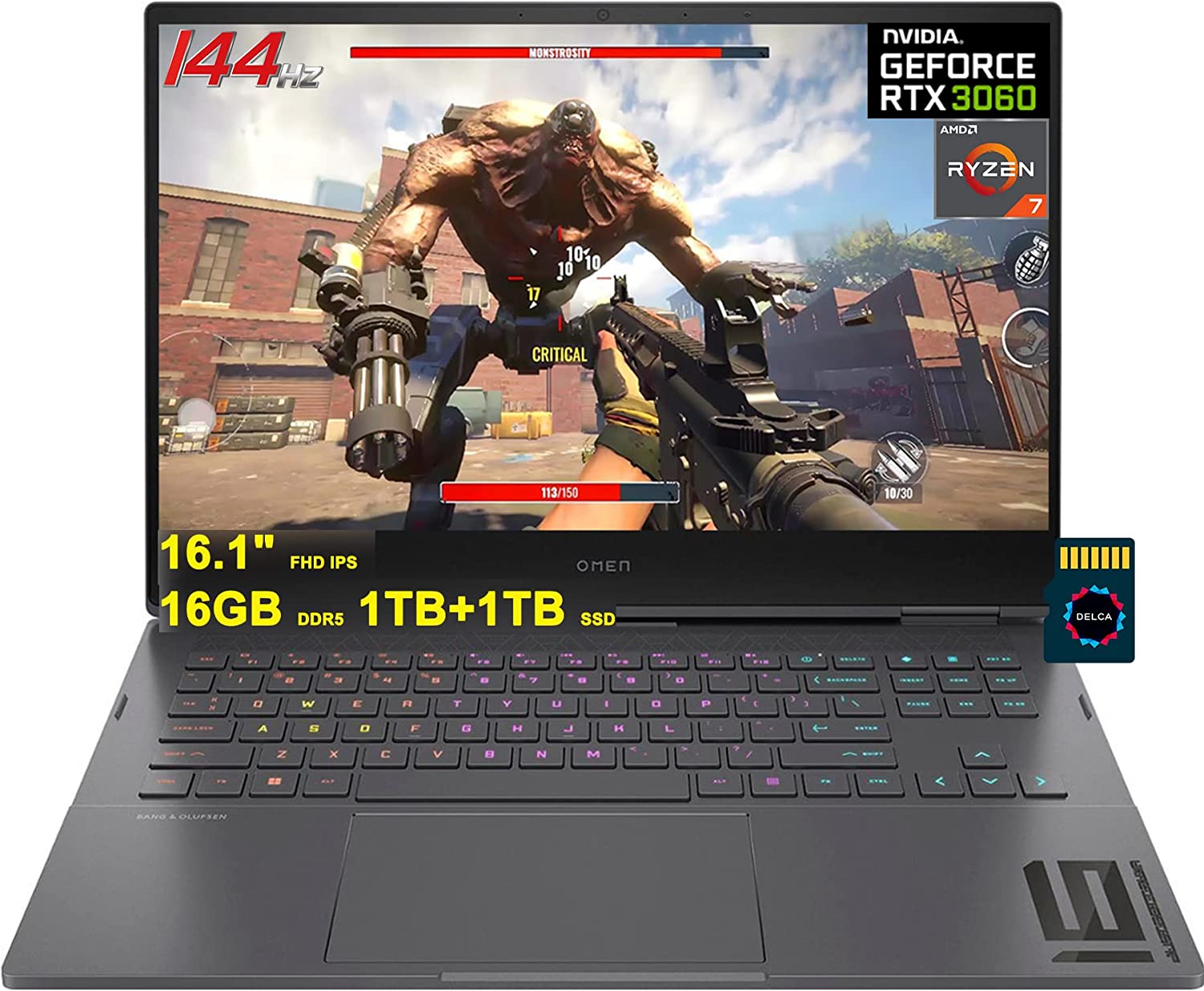 HP OMEN 16 - Ryzen 7 6800H · RTX 3060 (Laptop) · 16.1″, Full HD (1920 x ...