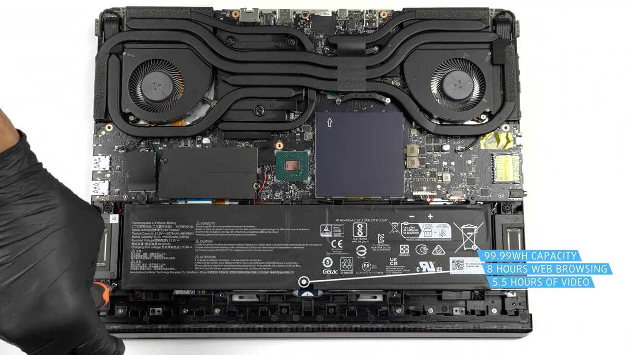 How to open MSI Raider GE78 HX (13VX) - disassembly and upgrade