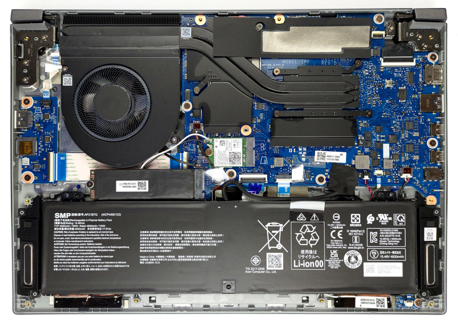 How To Open Acer Swift X Sfx G Disassembly And Upgrade Options Laptopmedia Com