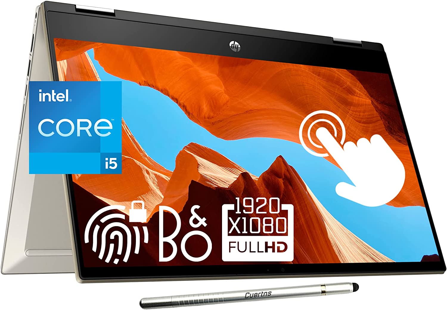 HP Pavilion x360 14 i51135G7 · Xe Graphics G7 80 EU · 14.0”, Full HD