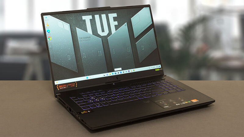 ASUS TUF Gaming A17 (FA707, 2023) review - nearly 5.00 GHz on all cores  during full load