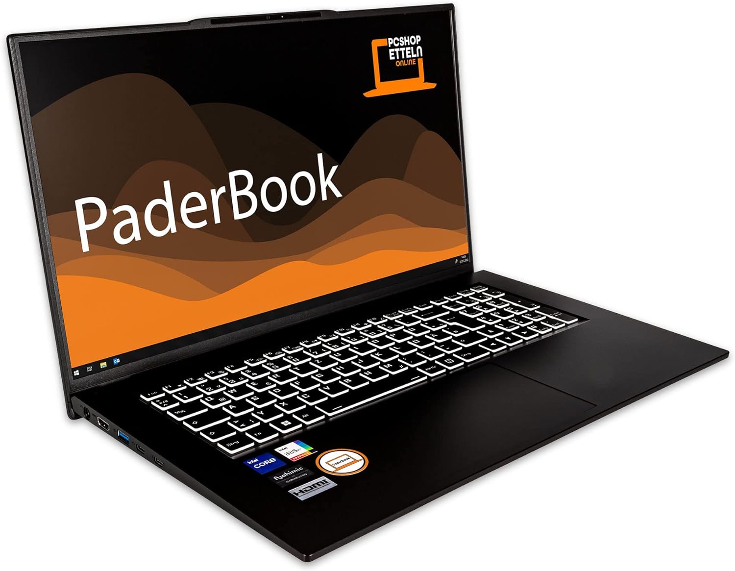 PaderBook Plus i77 - 1360P · Xe Graphics G7 · 17.3”, Full HD (1920