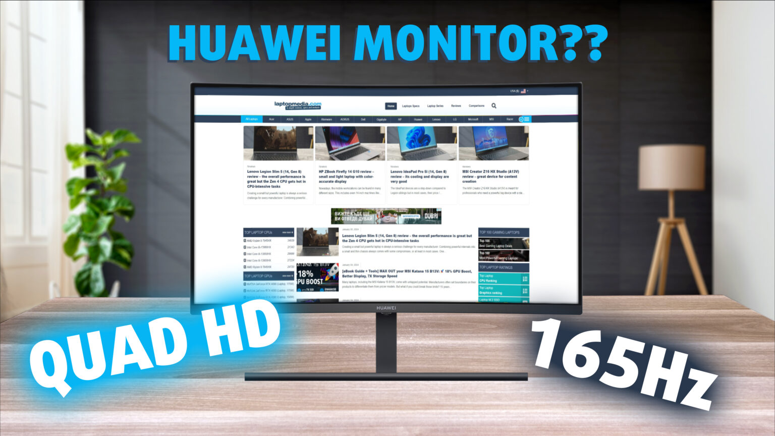 Huawei MateView GT 27 monitor - Specs, Pros / Cons: How Well Can Huawei ...