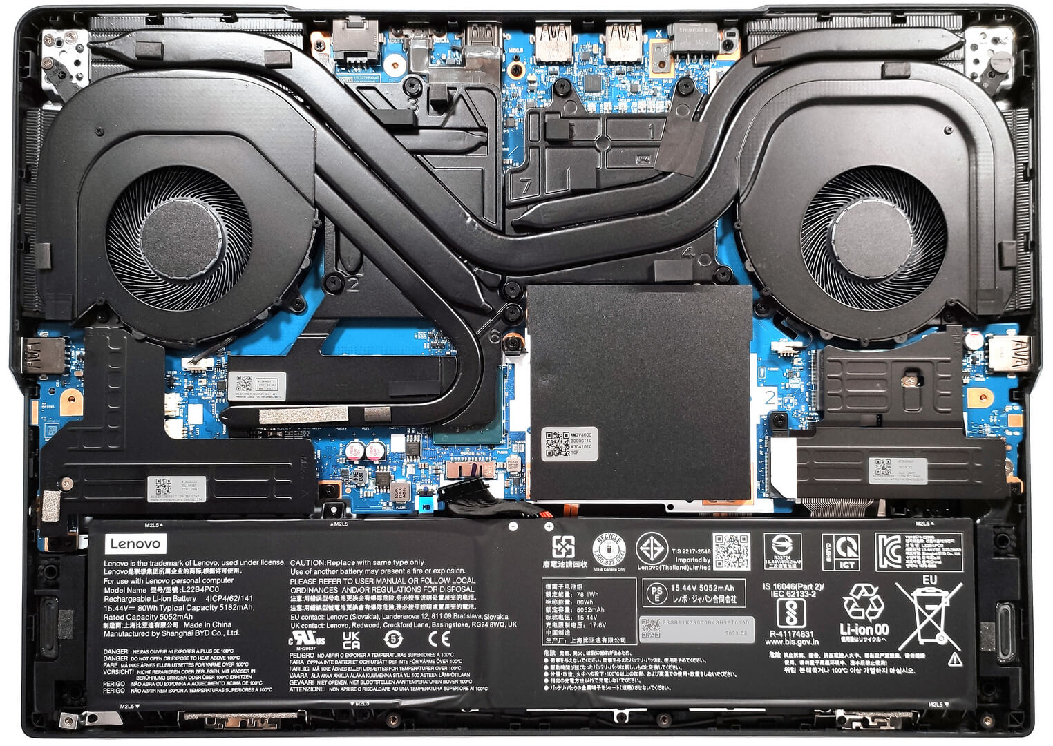 thumbnail image 2 of Laptop Cooling Fan Replacement 4 Pin Power Connector For Lenovo Legion Y540 15irh 81sx Y7000 2019 81ns Gtx1660ti Series Cpu Gpu Cooling Fan 2 of 11