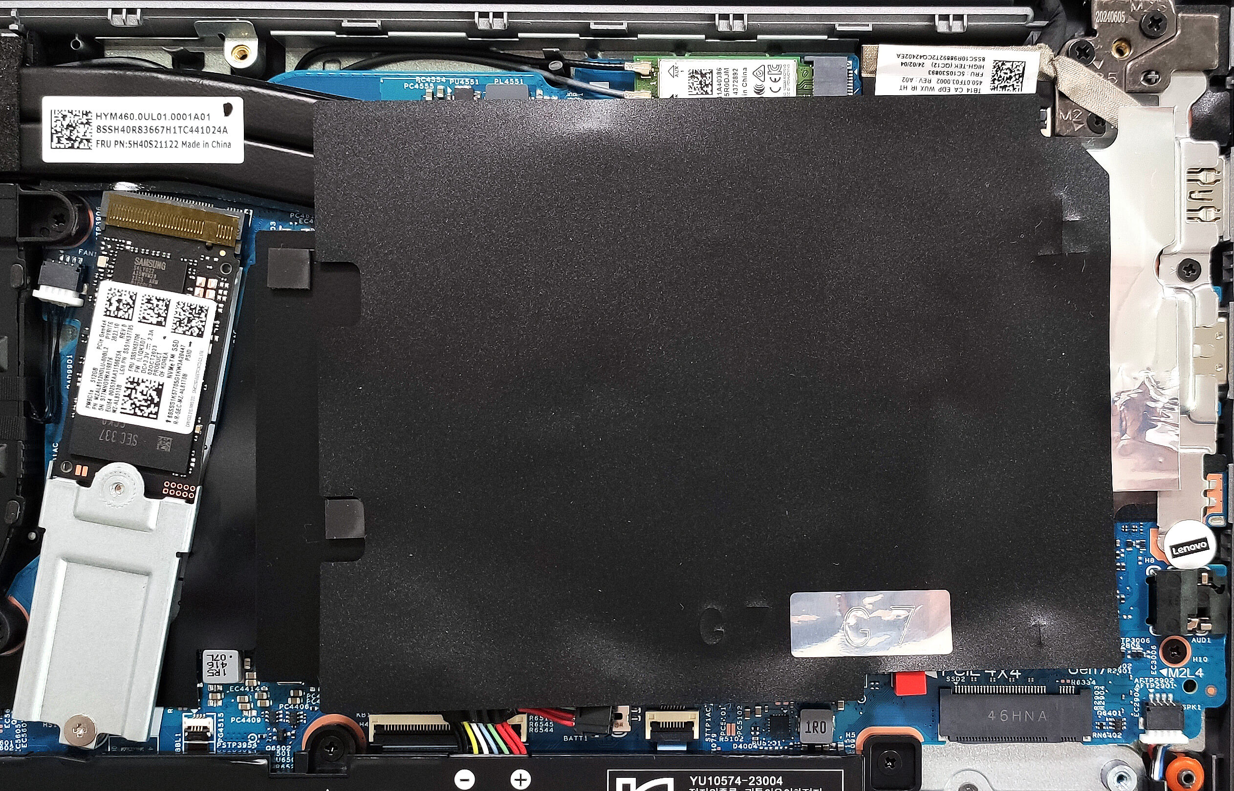 How to open Lenovo ThinkBook 14 Gen 7 (Intel) disassembly and upgrade