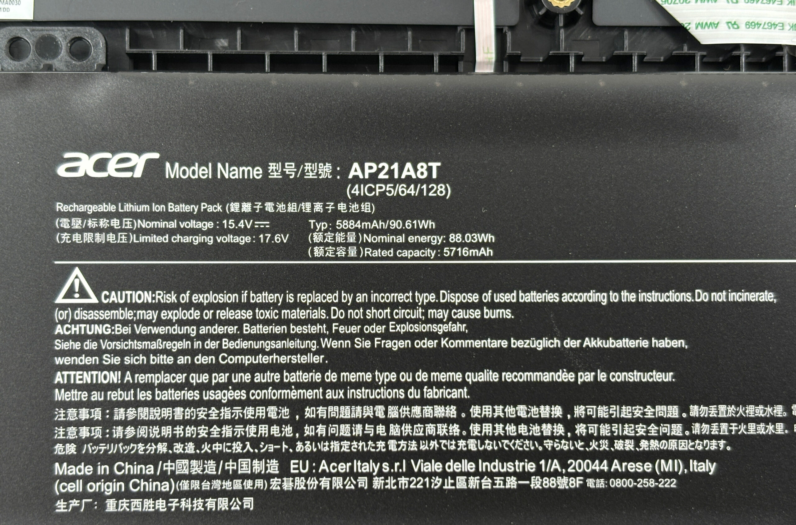 How to open Acer Predator Helios Neo 18 AI (PHN18-72