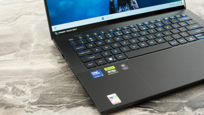 Acer Predator Triton 14 AI (PT14-52T) laptop, keyboard left
