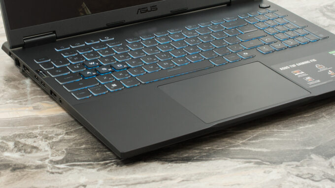 ASUS TUF Gaming F16 FX608 laptop, keyboard left