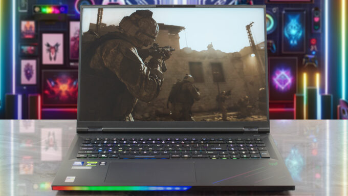 Acer Predator Helios 18 AI (PH18-73) laptop, front view (open)
