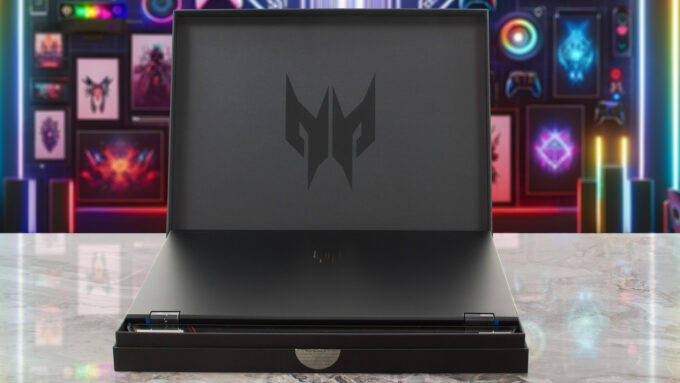 Acer Predator Helios 18 AI (PH18-73) laptop, in the box
