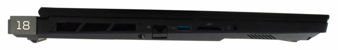 Acer Predator Helios 18 AI (PH18-73) laptop, left-side ports