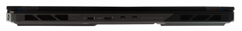 Acer Predator Helios 18 AI (PH18-73) laptop, rear view
