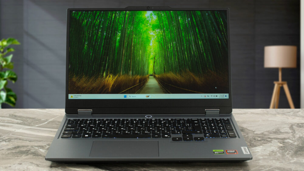 Lenovo LOQ 15 (Gen 10, 15AHP10) laptop, front view (open)
