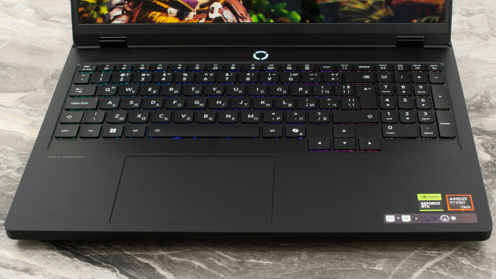 Lenovo Legion Pro 5 (16, Gen 10) laptop, keyboard and touchpad