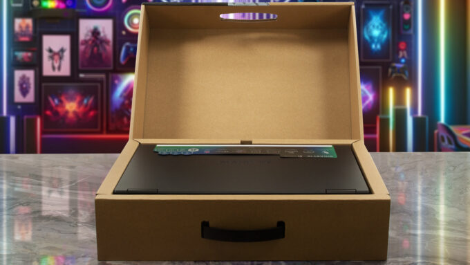 Gigabyte Gaming A16 GA63H laptop, in the box