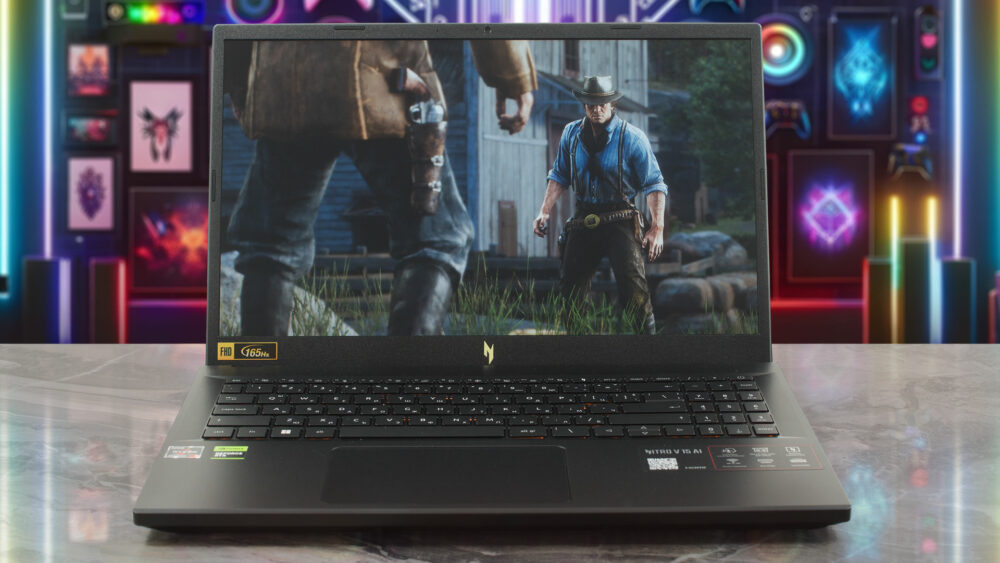 Acer Nitro V 15 AI (ANV15-42) laptop, front view (open)